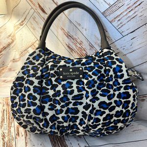 Kate Spade - Stevie Shoulder Bag - Blue Leopard Print